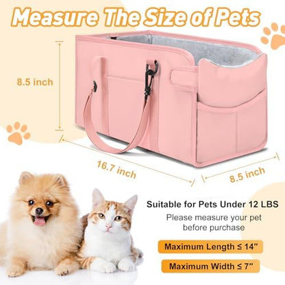 Portable Dog Car Seat for Small Dogs, Puppy Car Seat - Image 2