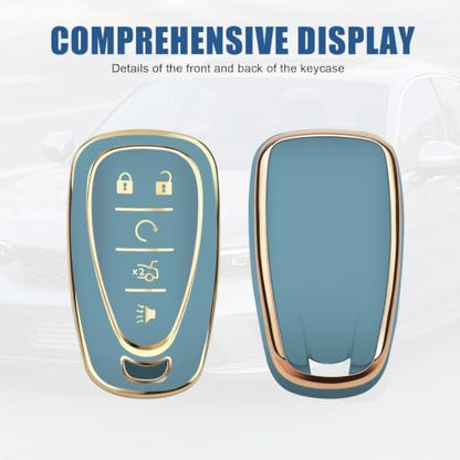 for Chevy Key Fob Cover, 5 Buttons TPU Key Cover - Image 4