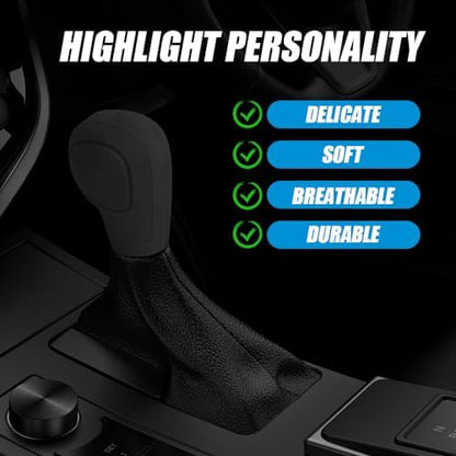 Car Gear Shift Knob Cover, Gear Shift Knob Cover Car Protect Accessories - Image 4