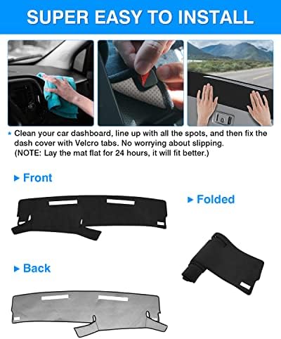 Autorder Dashboard Cover Mat for 1986-1993 Chevy Chevrolet S10 Blazer/GMC S15 - Image 5