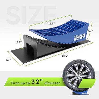 RVMATE Camper Levelers 8-Piece Kit RV Leveling Blocks Camper Wheel Chocks - Image 2