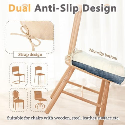 MAGIC ELEPHANT Chair Cushions for Dining Chair, Shredded Memory Foam Kitchen - Image 4