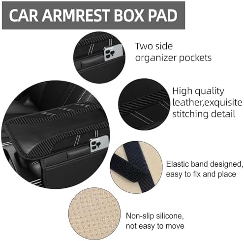 NBTEPEM 6 Pcs Black Carbon Fiber Steering Wheel Cover Set, Sport Microfiber - Image 4