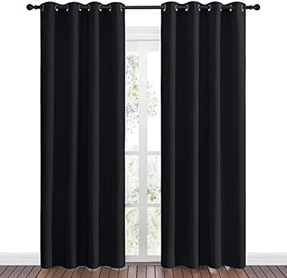 NICETOWN Black Blackout Curtains - Image 2
