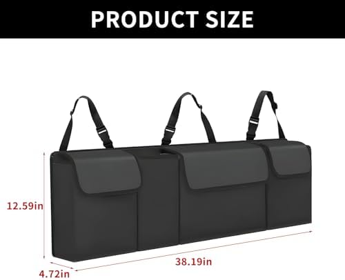 Car Trunk Organizer, Backseat Hanging Large Storage - Image 2