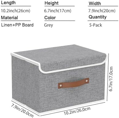 Yawinhe Collapsible Storage Boxes, 10.2x7.9x6.7in - Image 5