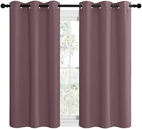 NICETOWN Dry Rose Room Darkening Curtains, 42 x 48-inch - Image 2