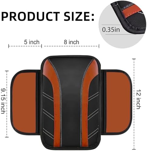 NBTEPEM 10 Pcs Brown Car Floor Mats Full Set & Sport Leather Brown Steering - Image 6