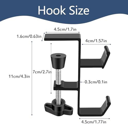 Desktop Hook Under-Table Handbag Hanger Wallet Hook Simple - Image 3