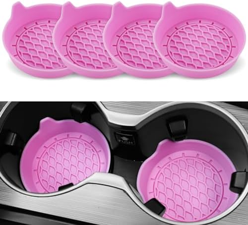 SINGARO Car Cup Holder Coaster, Silicone Cup Holder Insert, Universal Non-Slip by SINGARO
