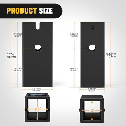 Nilight Trailer Hitch Adapter Reducer Extender Converter Sleeve Set | 3 to - Image 2