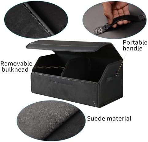car organizers and storage for SUV, trunk organizer for sedan, leather foldable - Image 4