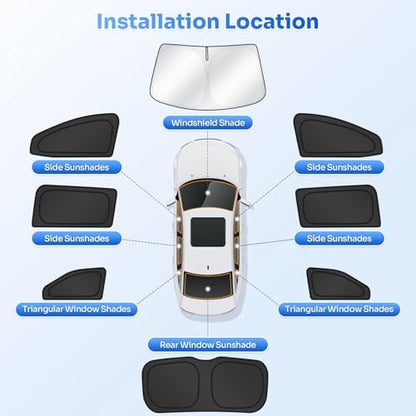 Canvcle Window Shades for 2018-2025 2026 Honda Odyssey Accessories Windshield - Image 5