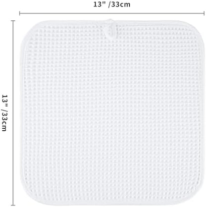 Microfiber Waffle Face Towels, 2 Pieces, Fast Drying, Lint Free 430 GSM - Image 7