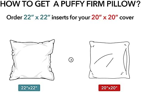 Oubonun 22 x 22 Throw Pillow Inserts - Image 5
