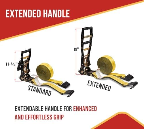 Mytee Products 2" x30' Ratchet Tie-Down Straps - Image 4