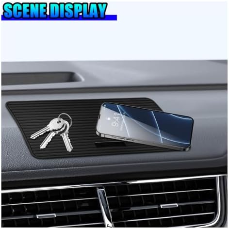 Craedli Car Dashboard Anti-Slip Mat, 11.81"×5.94" Waterproof PVC Phone Gripping - Image 3