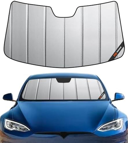 Pigenius Windshield Sun Shade for Tesla Model S 2012-2026, Custom Front Window by Pigenius