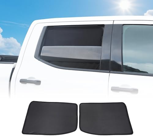 Window Shade Compatible with Toyot@ Tundra 2022-2025, Breathable Mesh Side by HIRUFAIT
