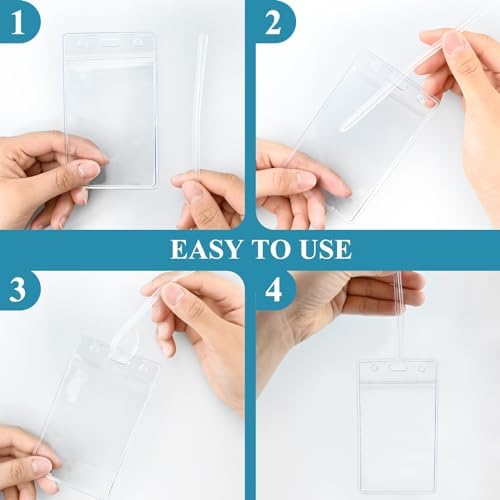 10 Pack Luggage Bag Tag Holders - Image 6