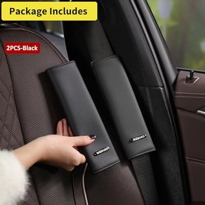 2Packs Car Seatbelt Cover 8.66 Inch, Short Leather Car Seat Belt Cover Pad - Image 6