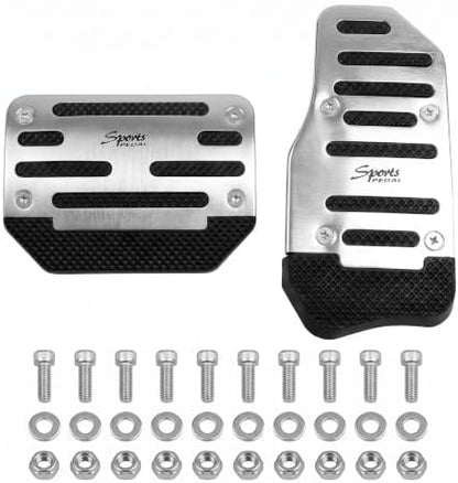 2 PCS Non-slip Pedal Pads Set, Alloy Brake and Accelerator Pedal Protectors by Unknown
