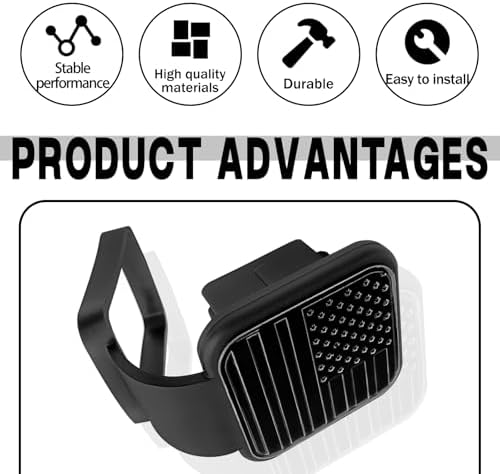 Trailer Hook Dust-Proof Plug, 1.9 Inch Hitch Cover Trailer Hitch Cover - Image 5