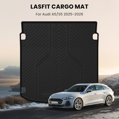 LASFIT Cargo Mat for Audi A5/S5 2025-2026, Custom Fit All-Weather TPE Trunk Mat - Image 3