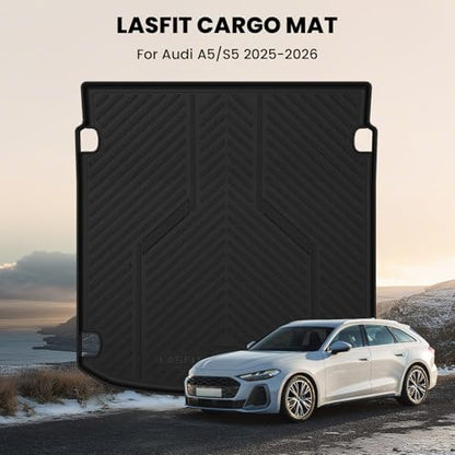 LASFIT Cargo Mat for Audi A5/S5 2025-2026, Custom Fit All-Weather TPE Trunk Mat - Image 3