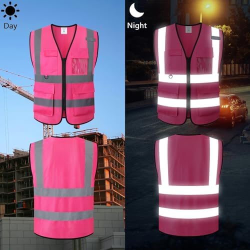 Safety Vest for Men Women Hi Vis Vest - Image 4