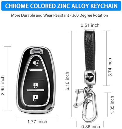 QBUC for Chevy Key Fob Cover, 3-Button Design - Image 3