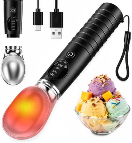 Heated Ice Cream Scoop Rechargeable, Electric Ice Cream Scooper by Unknown