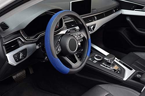 KAFEEK Steering Wheel Cover, Cooling Ice Silk Leather, 15 Inch - Image 6