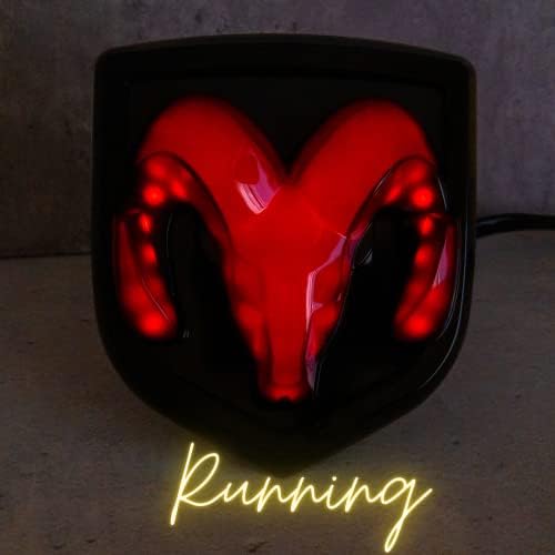 Autogem RAM Truck Lighted Hitch Cover – Officially Licensed Black LED Logo - Image 3
