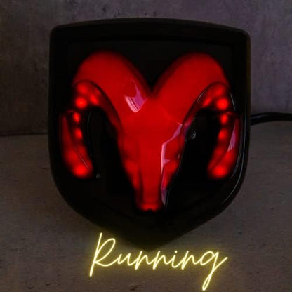 Autogem RAM Truck Lighted Hitch Cover – Officially Licensed Black LED Logo - Image 3