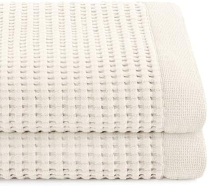 GILDEN TREE Waffle Towels for Bathroom Luxury 100% Cotton Bath Towels, Quick by GildenTree