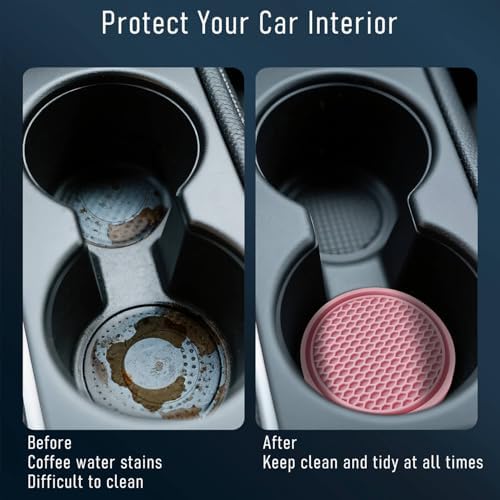 4-Pack Car Cup Holder Coasters - Image 4
