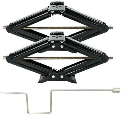 5000 lb Lift 24" RV Stabilizing Scissor Jack, Scissor Lifting Jacks w/Handle by BLACKHORSE-RACING