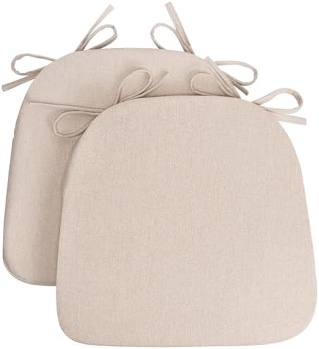 Sunsleek Chair Cushions for Dining Chairs D-Shaped Seat Cushions Chair Pads by Sunsleek