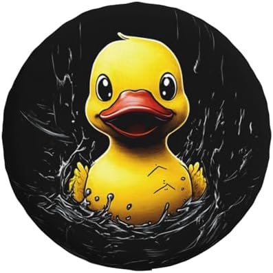 Funny Duck Spare Tire Cover Weatherproof Universal Wheel Protectors Cute Duck - Image 2