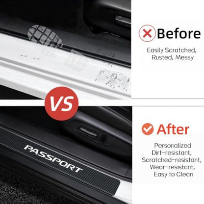 4PCS Car Door Sill Sticker Protecter Compatible - Image 3