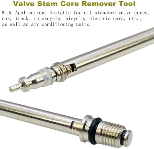 6Pcs Valve Stem Removal Tool Kit, R134a R12 A/C HVAC Air Conditioner Schrader - Image 6