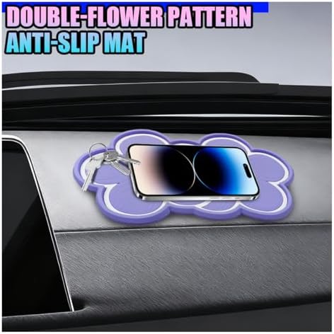 Car Dashboard Non Slip Mat, 10.23'' x 5.90'' PVC Washable Reusable Car Sticky - Image 3