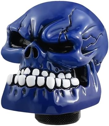 Skull Shift Knob Cars Truck Gear Shifter Stick Handle SUV Blue - Image 5
