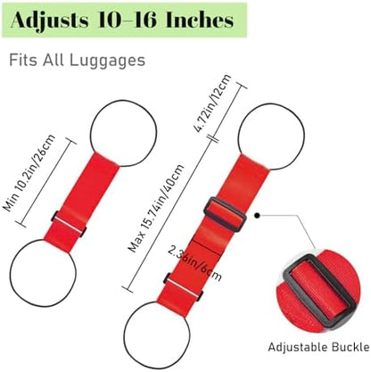 2 Pack Multi Use Strong Adjustable Luggage Connector Straps - Image 2