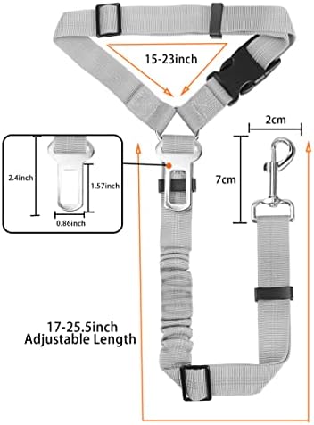 YAOHDAO Dog Seat Belt Harness for Car, Restraint Adjustable - Image 5