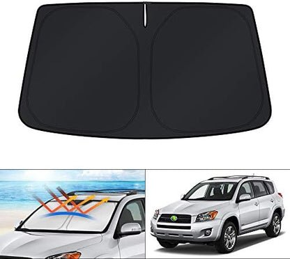 KUST Windshield Sun Shade for Toyota RAV4 2006 2007 2008 2009 2010 2011 2012 by KUST