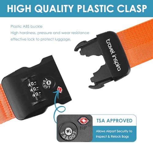 Travel Inspira Heavy Duty Luggage Straps - Image 5