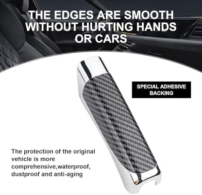 Eratus Car Handbrake Cover, Carbon Fiber Decorative Anti-Scratch Protective - Image 5