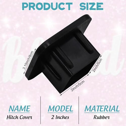 Hitch Cover Fits for 2 Inch Hitch Pink Blessed Trailer Hitch Cover Tube Plug - Image 2
